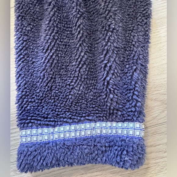 Vintage Title Nine Sports Sweater Sz XL Pullover 1/4 Zip Fleece Blue Made USA - Picture 3 of 7